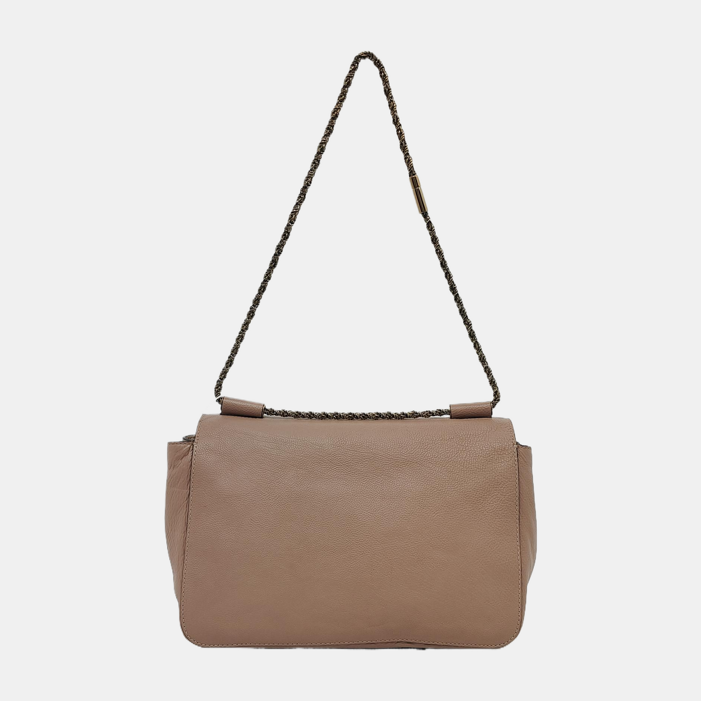 Chloé Elsie Pink Cowhide Single Shoulder Bag Tote Golden hardware-(SKU)-949587215