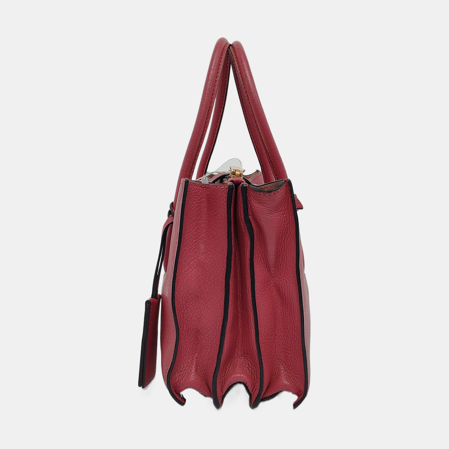 Miu Miu Pink Cowhide Single Shoulder Bag Golden hardware Removable shoulder strap-(SKU)-947216703