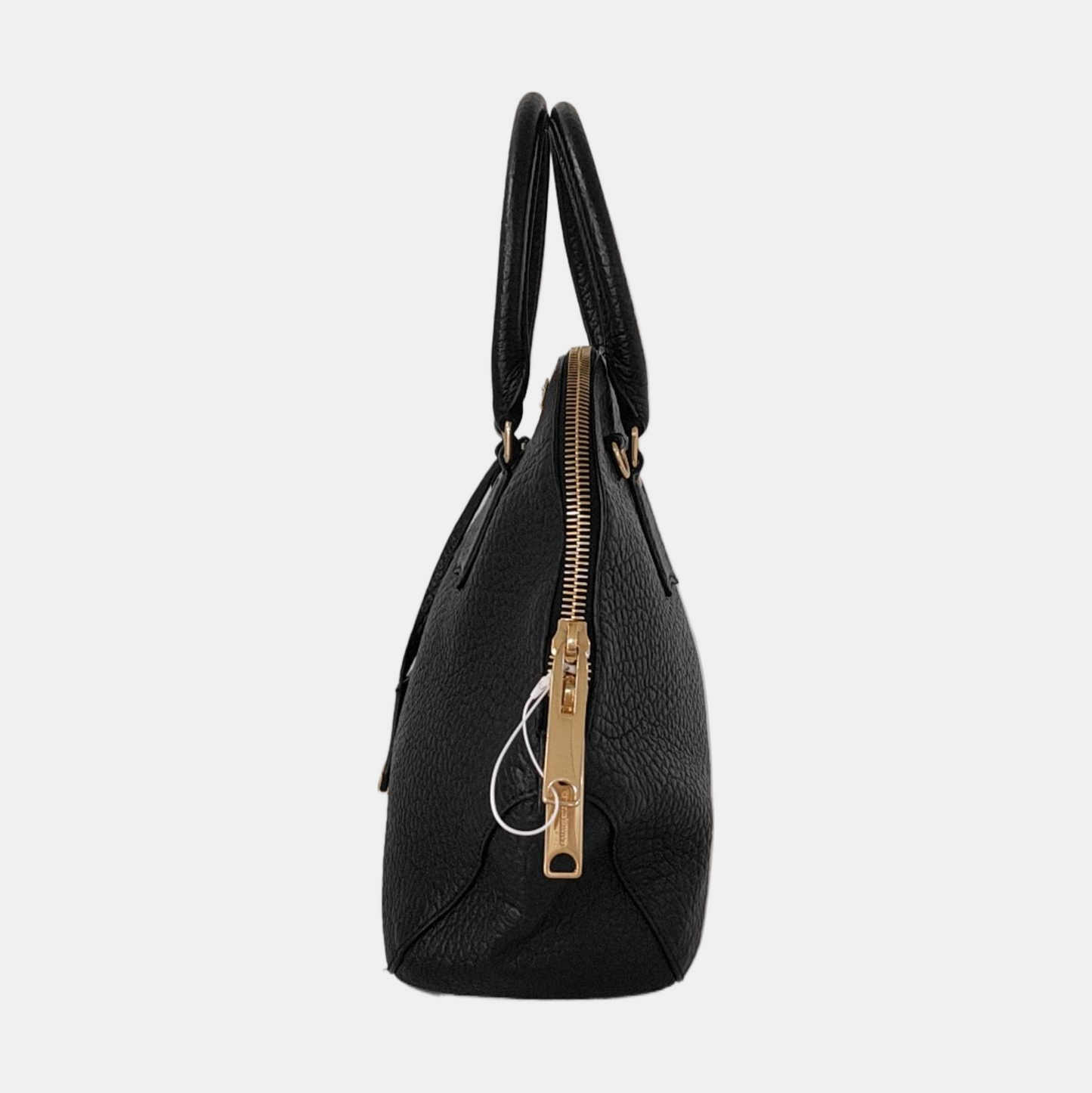 BURBERRY Clifton Black Cowhide Single Shoulder Bag Tote Bag Golden hardware Removable shoulder strap-(SKU)-950084408
