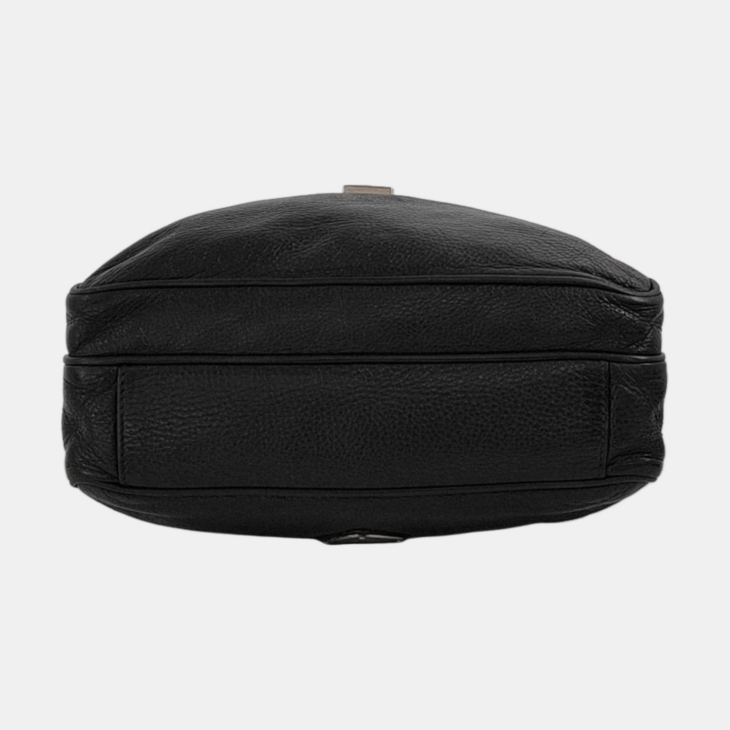 PRADA Easy Black cowhide cross-grain shoulder bag/crossbody bag Silver Hardware-(SKU)-950024216