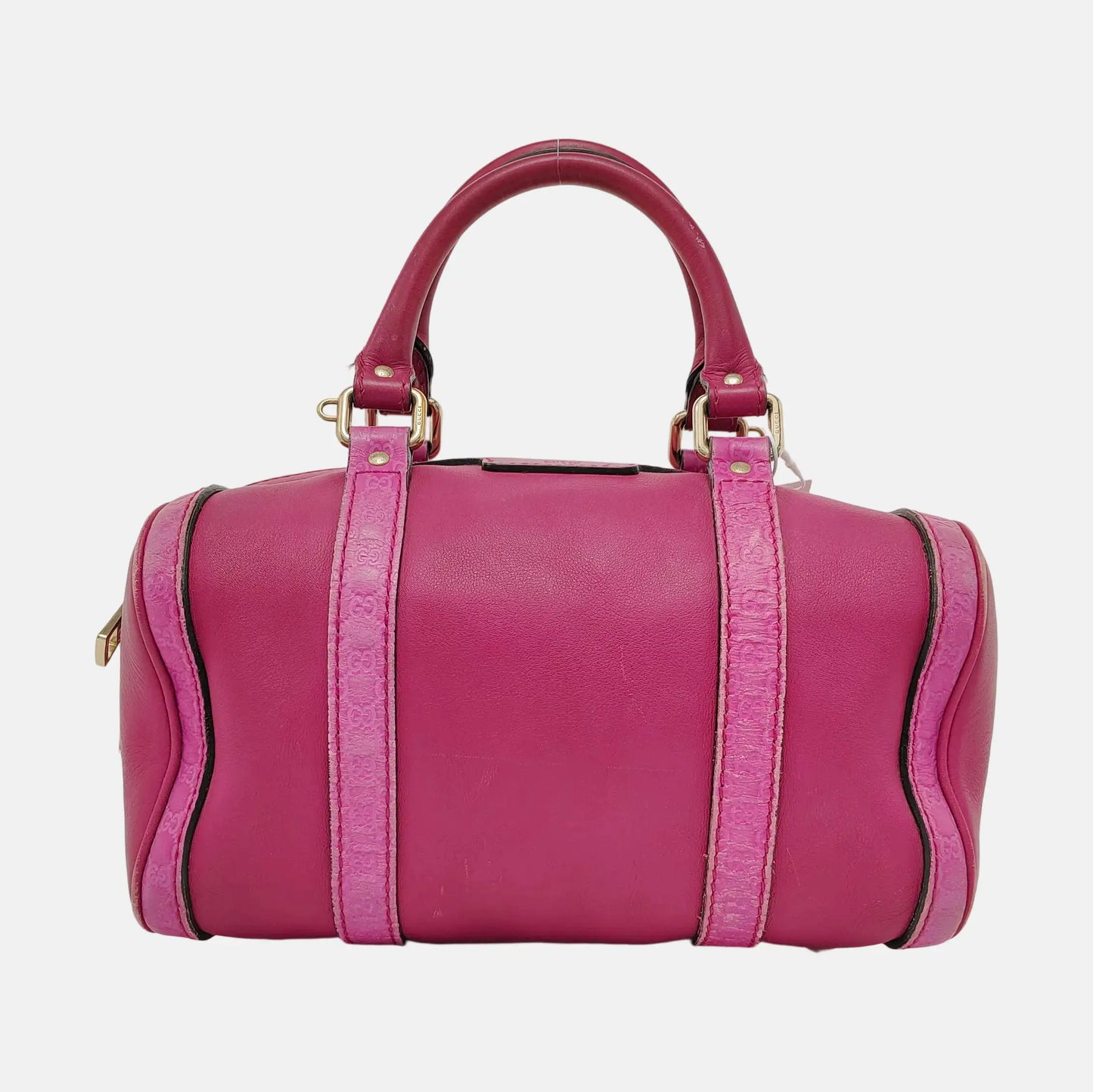 GUCCI Pink Calf Leather Grained Handbag Golden hardware-(SKU)-950007932
