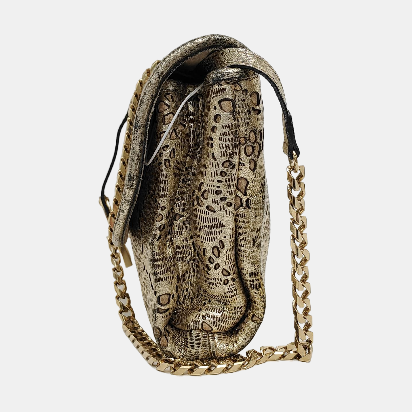 BURBERRY Champagne Leather Shoulder Bag Crossbody Golden hardware Removable shoulder strap-(SKU)-950089818