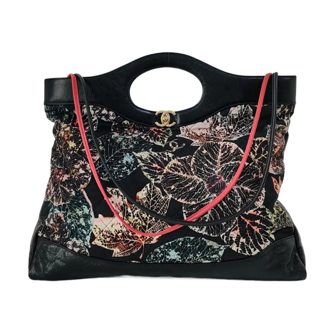 CHANEL CHANEL 31 Black Fabric Quilted Handbag Single Shoulder Bag Gold Hardware 26 Clasp-(SKU)-950087000