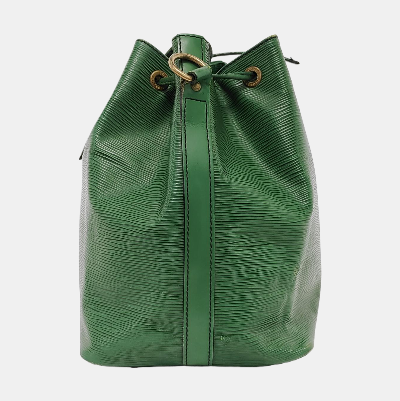 LOUIS VUITTON NÉONOÉ Small size 绿色EPI牛皮水波纹Bucket bag斜挎包Shoulder Bag Handbag Golden hardware Vintage model Removable shoulder strap-(SKU)-950349163
