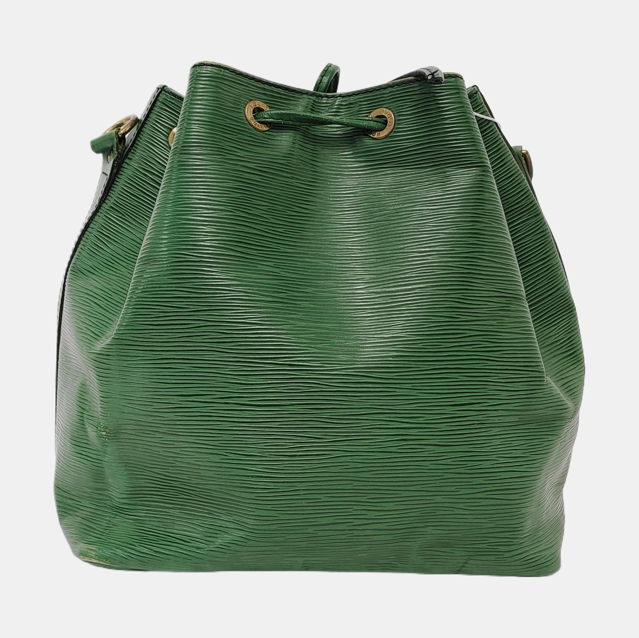 LOUIS VUITTON NÉONOÉ Small size 绿色EPI牛皮水波纹Bucket bag斜挎包Shoulder Bag Handbag Golden hardware Vintage model Removable shoulder strap-(SKU)-950349163