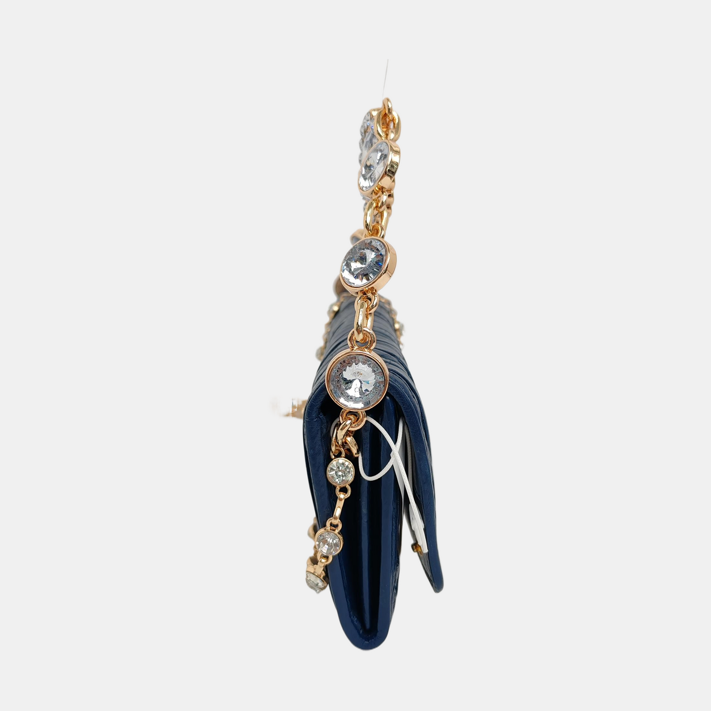 Miu Miu Dark Blue Sheepskin Stitched Wallet Golden hardware-(SKU)-950467224