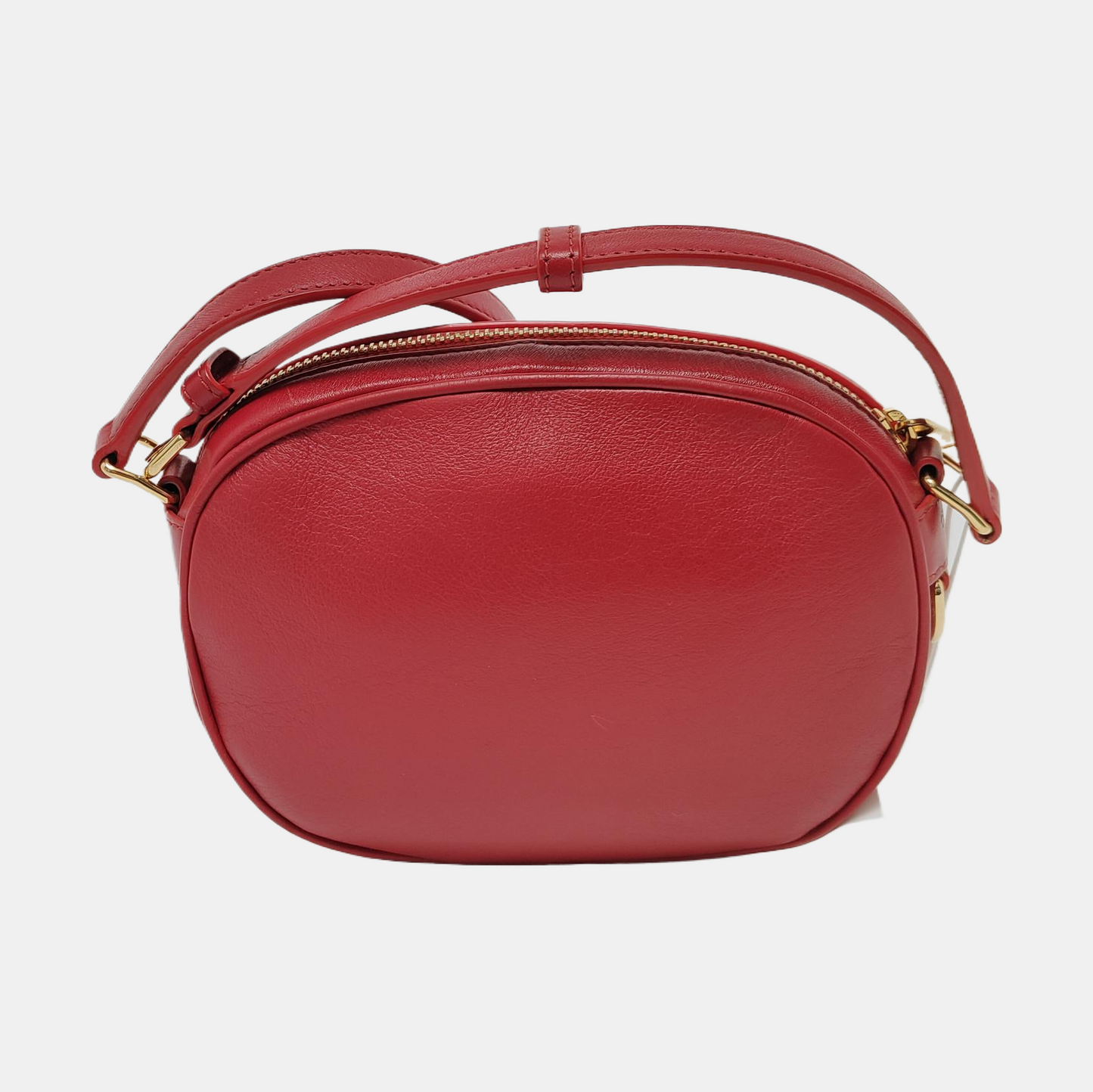 CELINE C CHARM Small size Red Leather Quilted Shoulder Bag Golden hardware-(SKU)-950436604