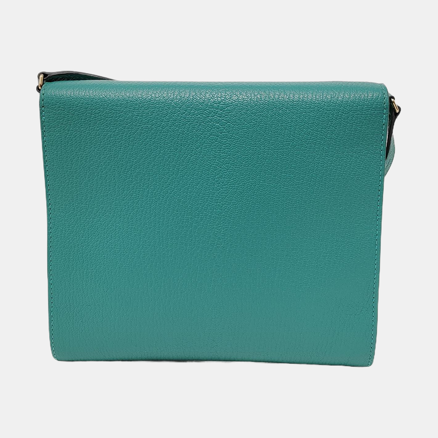 HERMÈS Cinhetic Velvet Green Chèvre Mysore Goat Leather Crossbody Shoulder Bag Golden Hardware D Removable Shoulder Strap-(SKU)-950551158