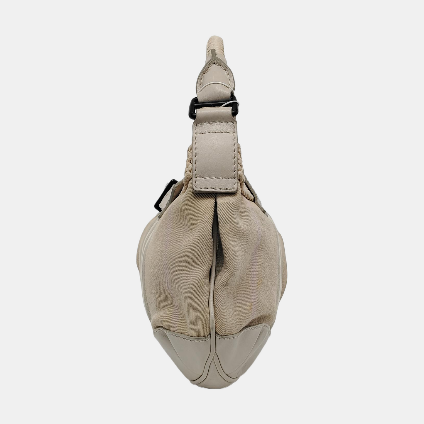 BURBERRY Beige Canvas Handbag Black hardware-(SKU)-950668456