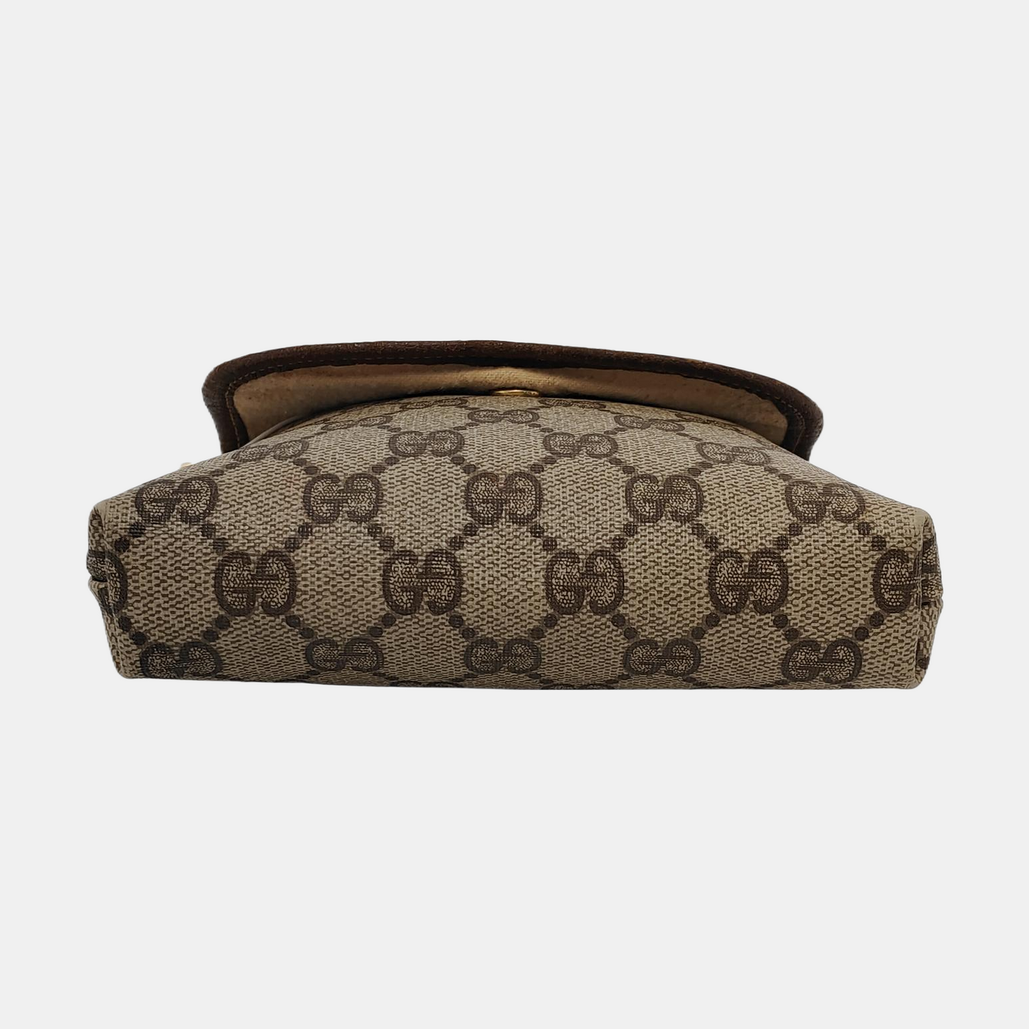 GUCCI Tote bag Khaki Coated Canvas Monogram Handbag Single Shoulder Bag Crossbody Bag Golden hardware-(SKU)-950487300