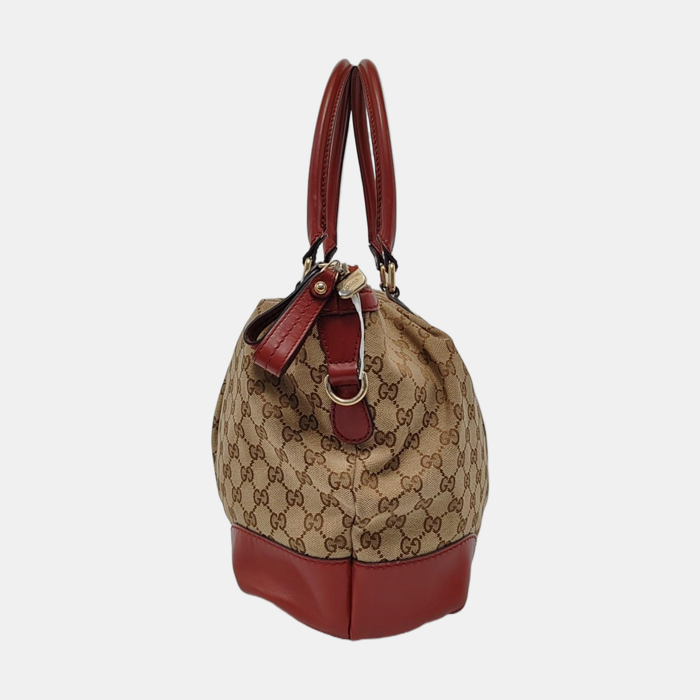 GUCCI Sukey Brown Canvas Old Flower Single Shoulder Bag Tote Bag Crossbody Bag Golden hardware-(SKU)-950557602
