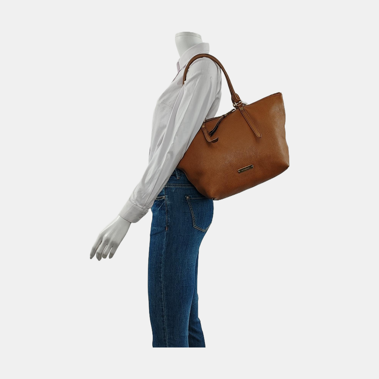 BURBERRY Salisbury mini Brown Leather Handbag Single Shoulder Bag Golden hardware-(SKU)-950551487