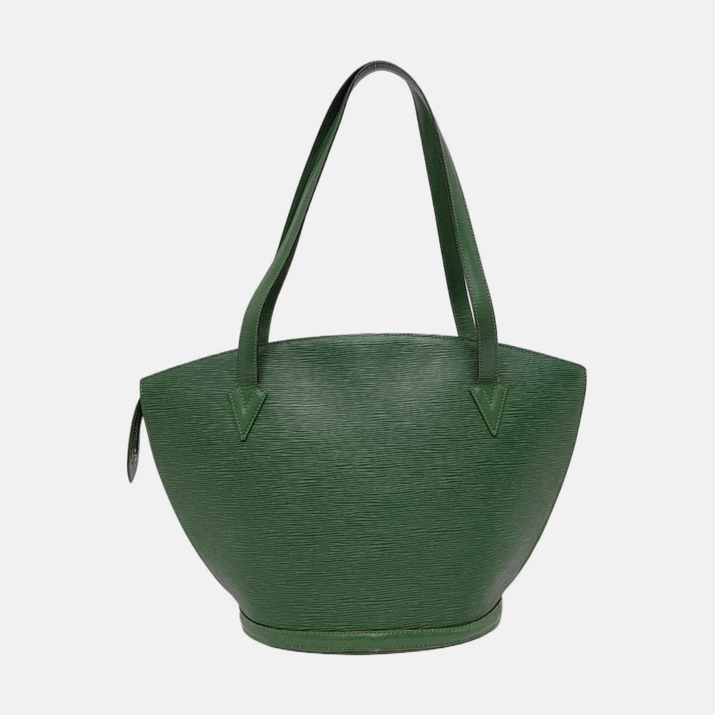 LOUIS VUITTON SAINT JACQUES Large size 绿色EPI牛皮水波纹Shoulder Bag Handbag Golden hardware Vintage model-(SKU)-950476645