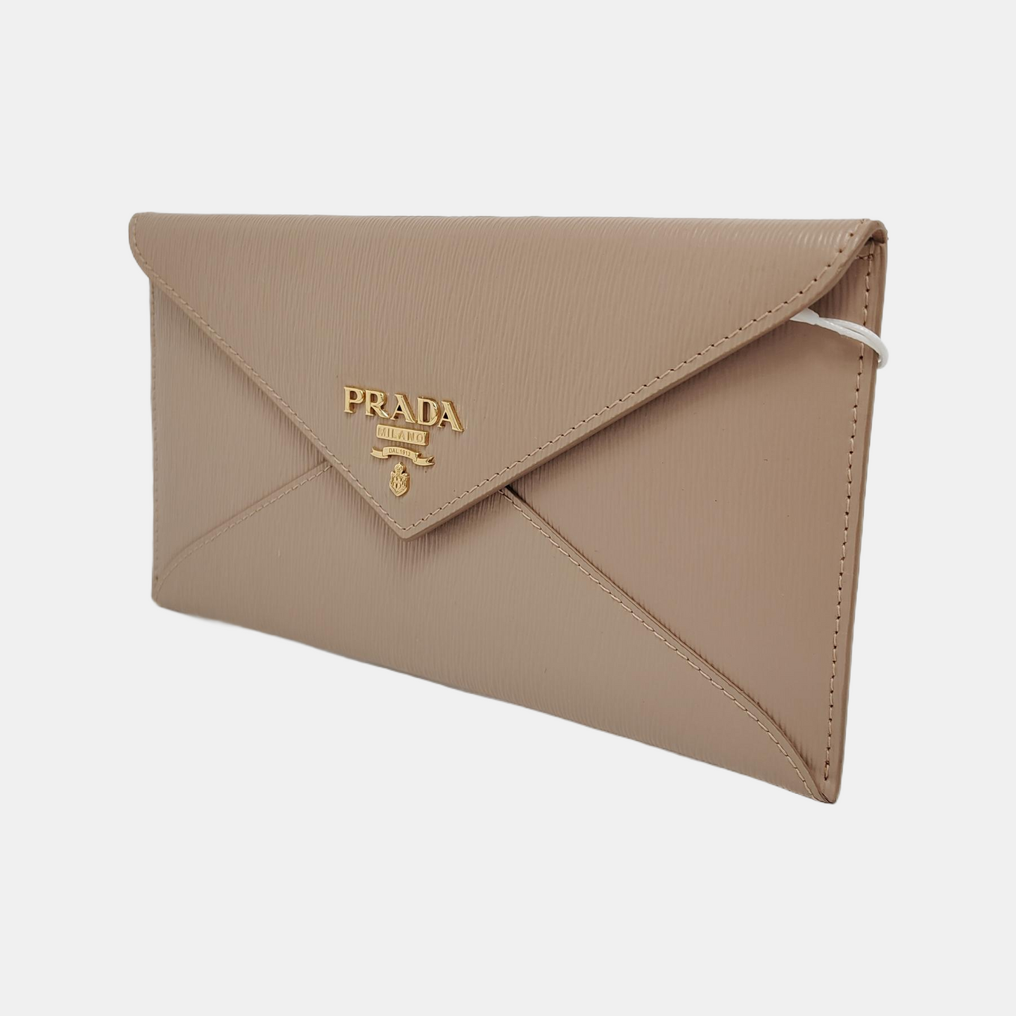 PRADA Nude Pink Cowhide Logo Handbag Golden hardware-(SKU)-950774692