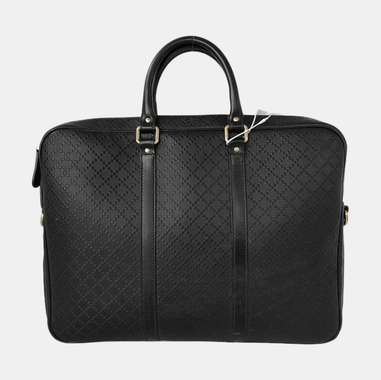 GUCCI GG Imprime Black cowhide tote bag Silver Hardware-(SKU)-950646156