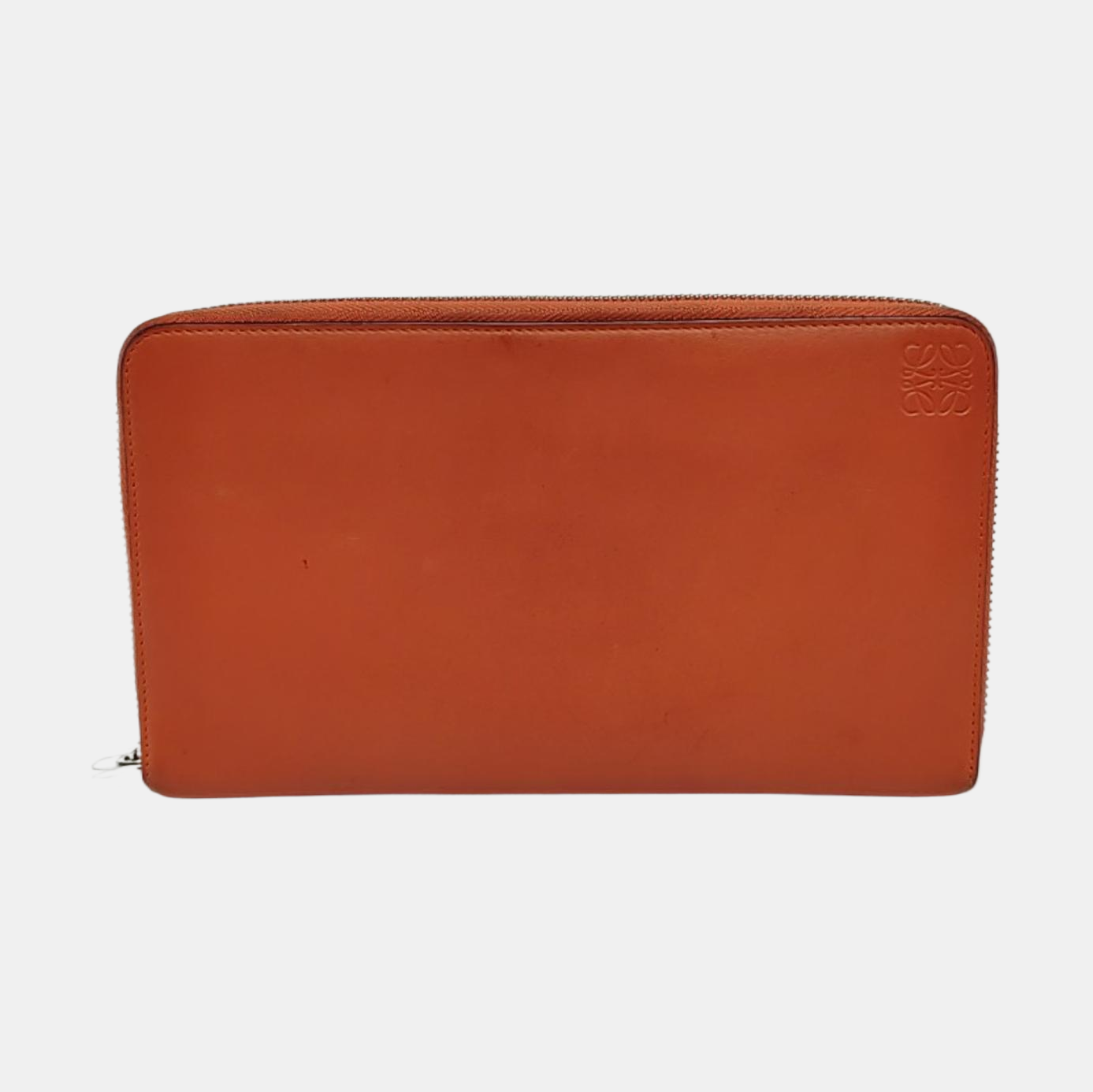 LOEWE Orange Calfskin Handbag Silver Hardware-(SKU)-950654394