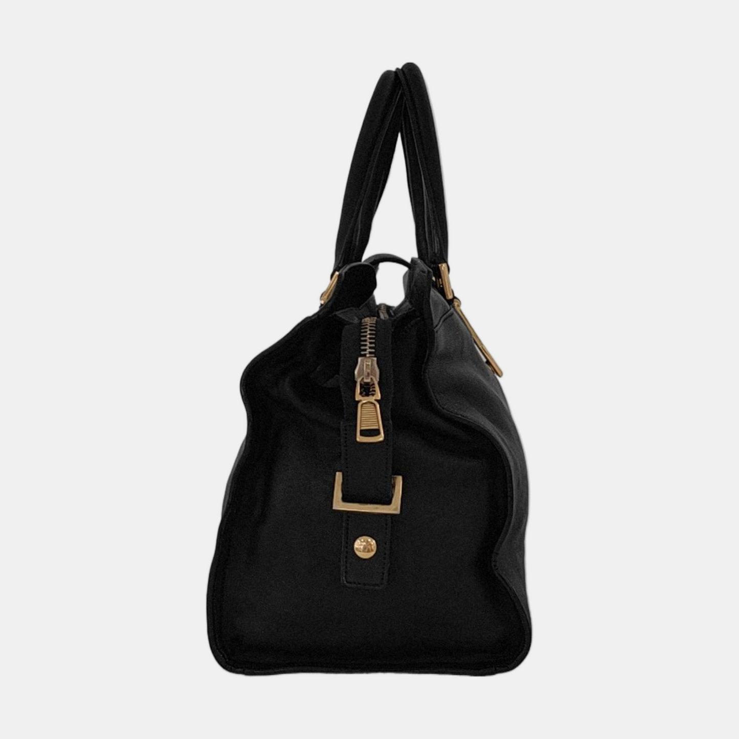 YSL CHYC Y LIGNE Small size Black cowhide tote bag Golden hardware-(SKU)-950515065