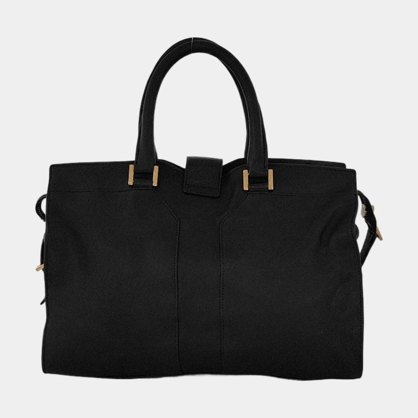 YSL CHYC Y LIGNE Small size Black cowhide tote bag Golden hardware-(SKU)-950515065