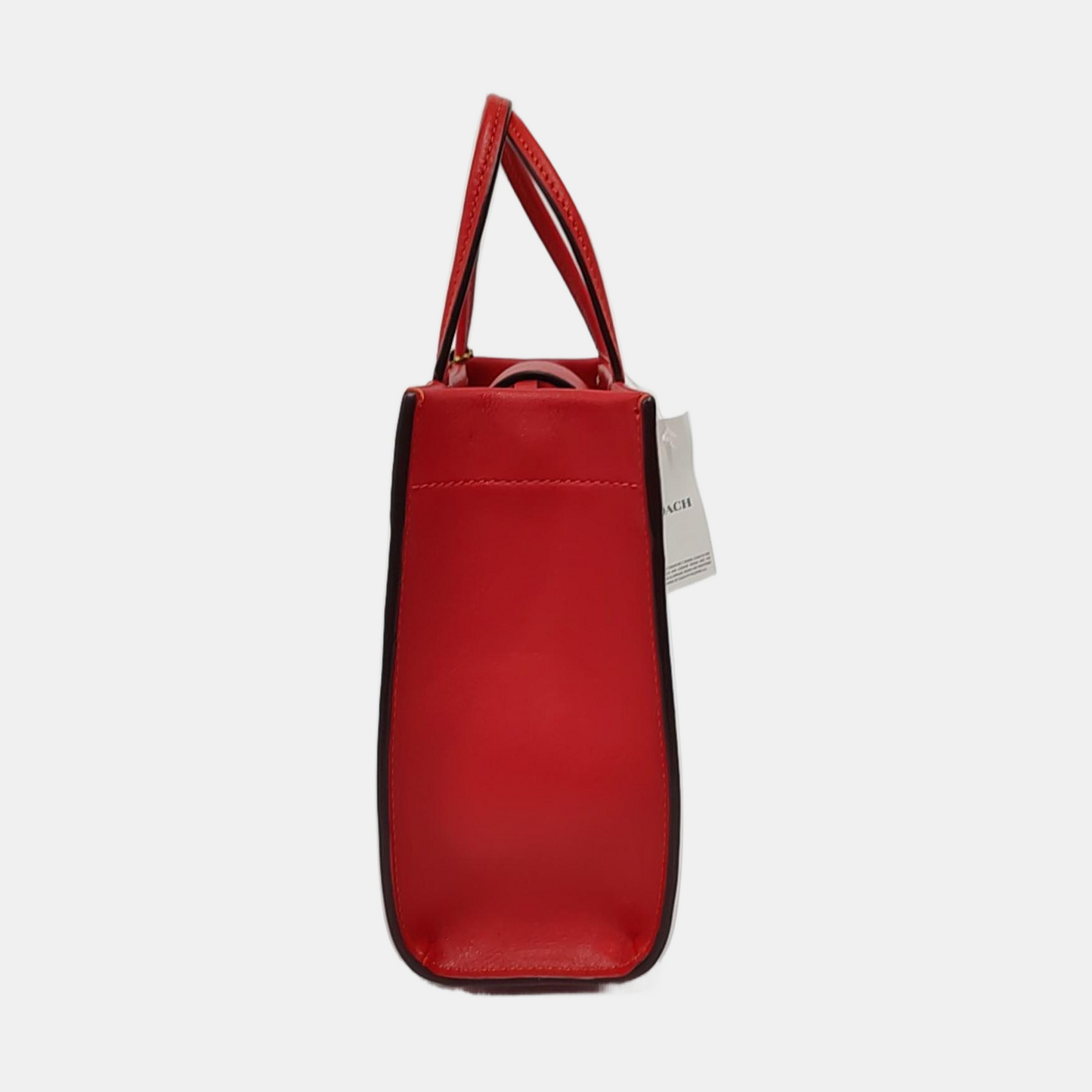 COACH CASHIN mini Red Leather Single Shoulder Bag Crossbody Bag Handbag Golden hardware Removable shoulder strap-(SKU)-950892383