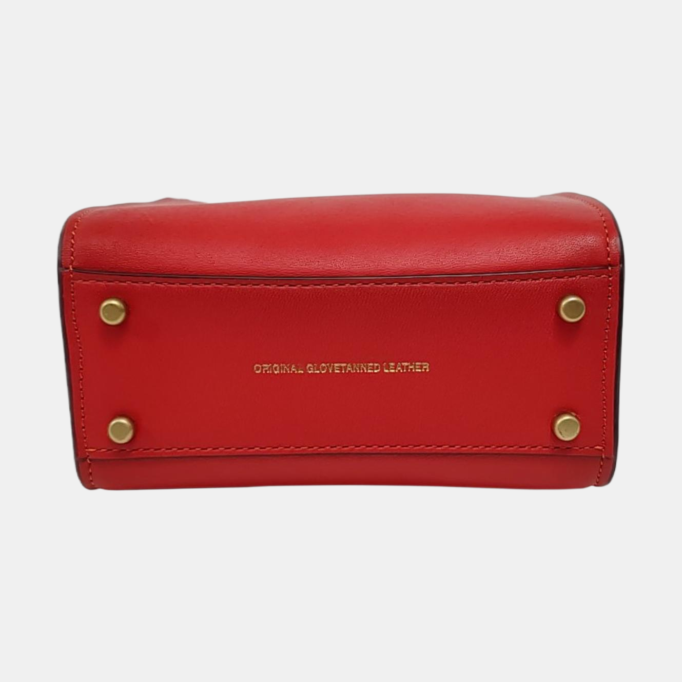 COACH CASHIN mini Red Leather Single Shoulder Bag Crossbody Bag Handbag Golden hardware Removable shoulder strap-(SKU)-950892383