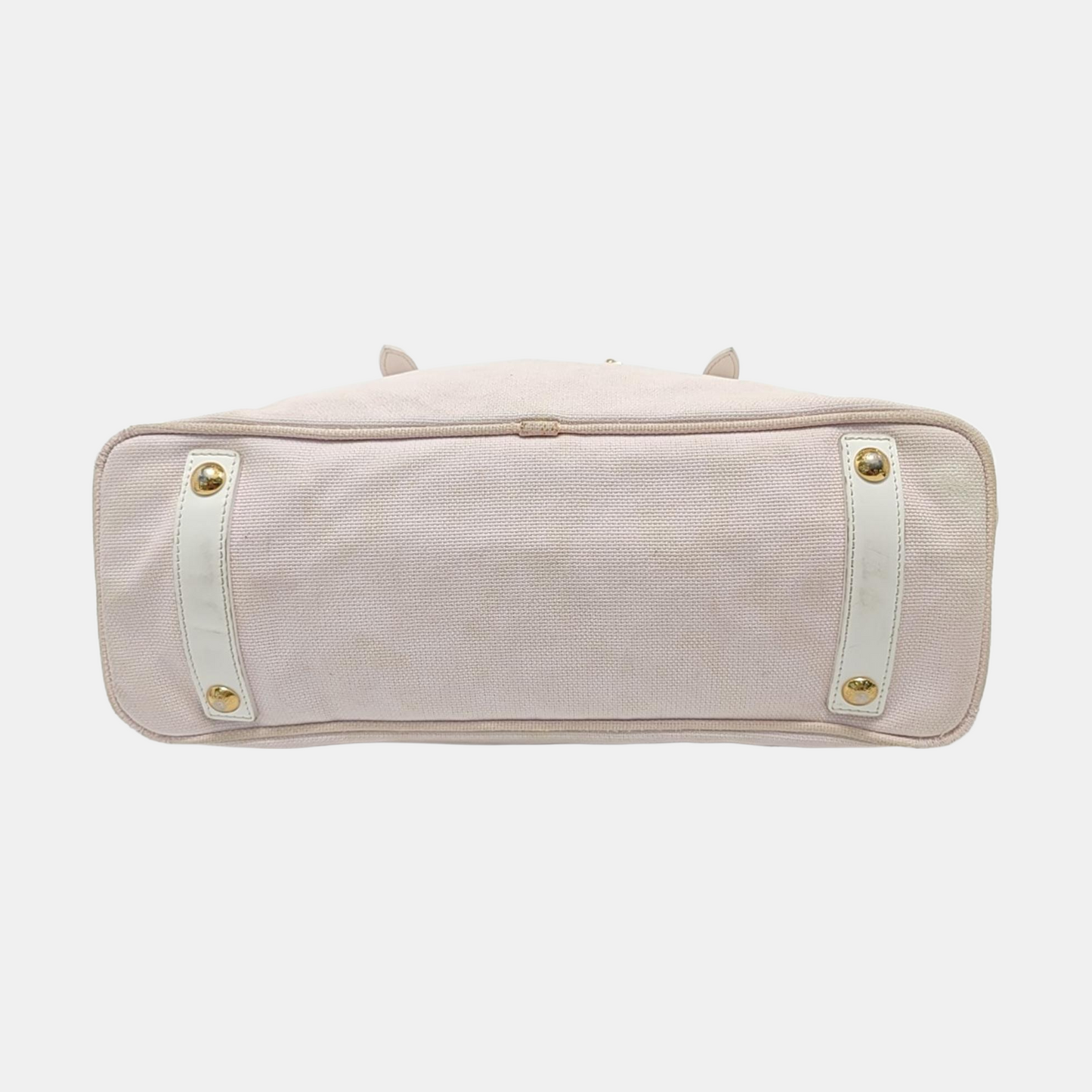 LOUIS VUITTON TAHITIENNE CABAS Medium size Pink Canvas Crocodile Patterned Shoulder Bag Tote Bag Golden hardware-(SKU)-950928917