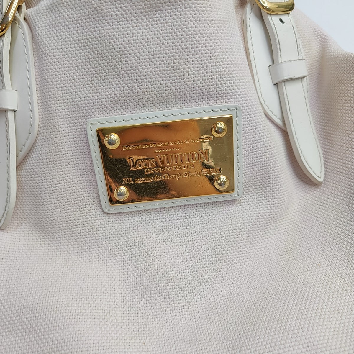 LOUIS VUITTON TAHITIENNE CABAS Medium size Pink Canvas Crocodile Patterned Shoulder Bag Tote Bag Golden hardware-(SKU)-950928917