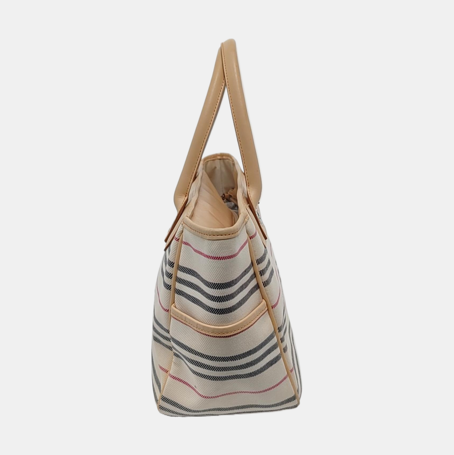 BURBERRY Tote bag White Canvas Tote Bag Ruthenium color hardware-(SKU)-935726448