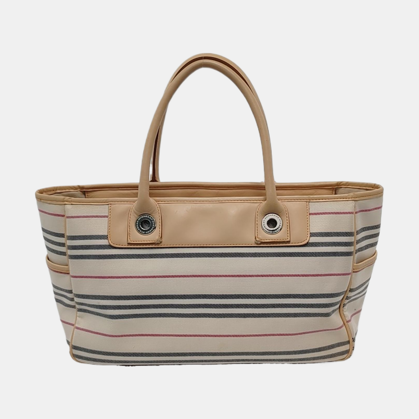 BURBERRY Tote bag White Canvas Tote Bag Ruthenium color hardware-(SKU)-935726448