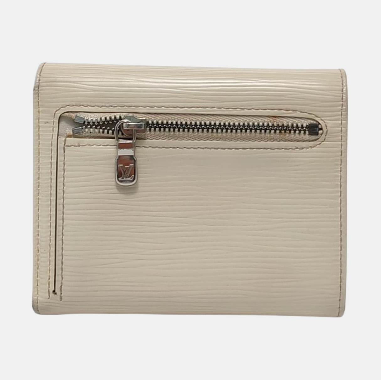 LOUIS VUITTON KOALA 白色EPI牛皮水波纹钱包 Silver Hardware-(SKU)-951270680