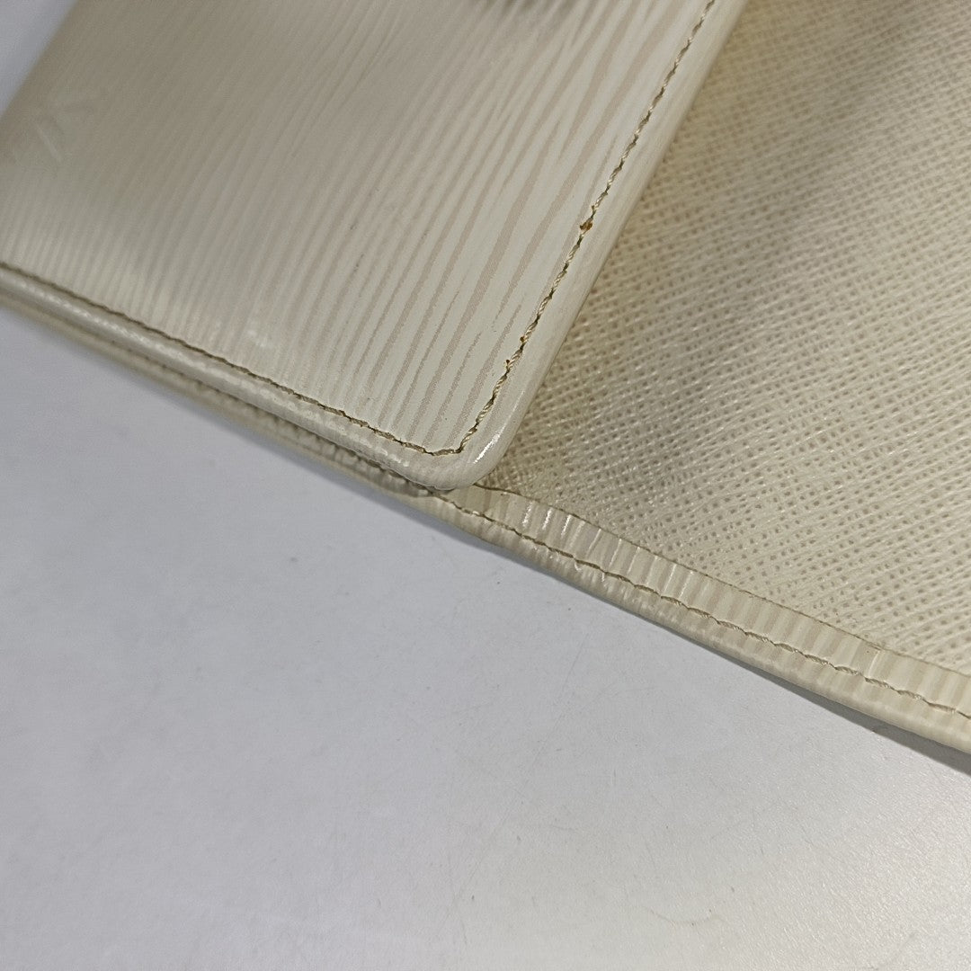 LOUIS VUITTON KOALA 白色EPI牛皮水波纹钱包 Silver Hardware-(SKU)-951270680