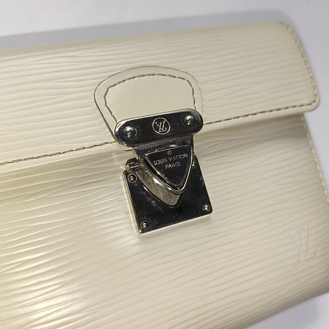 LOUIS VUITTON KOALA 白色EPI牛皮水波纹钱包 Silver Hardware-(SKU)-951270680