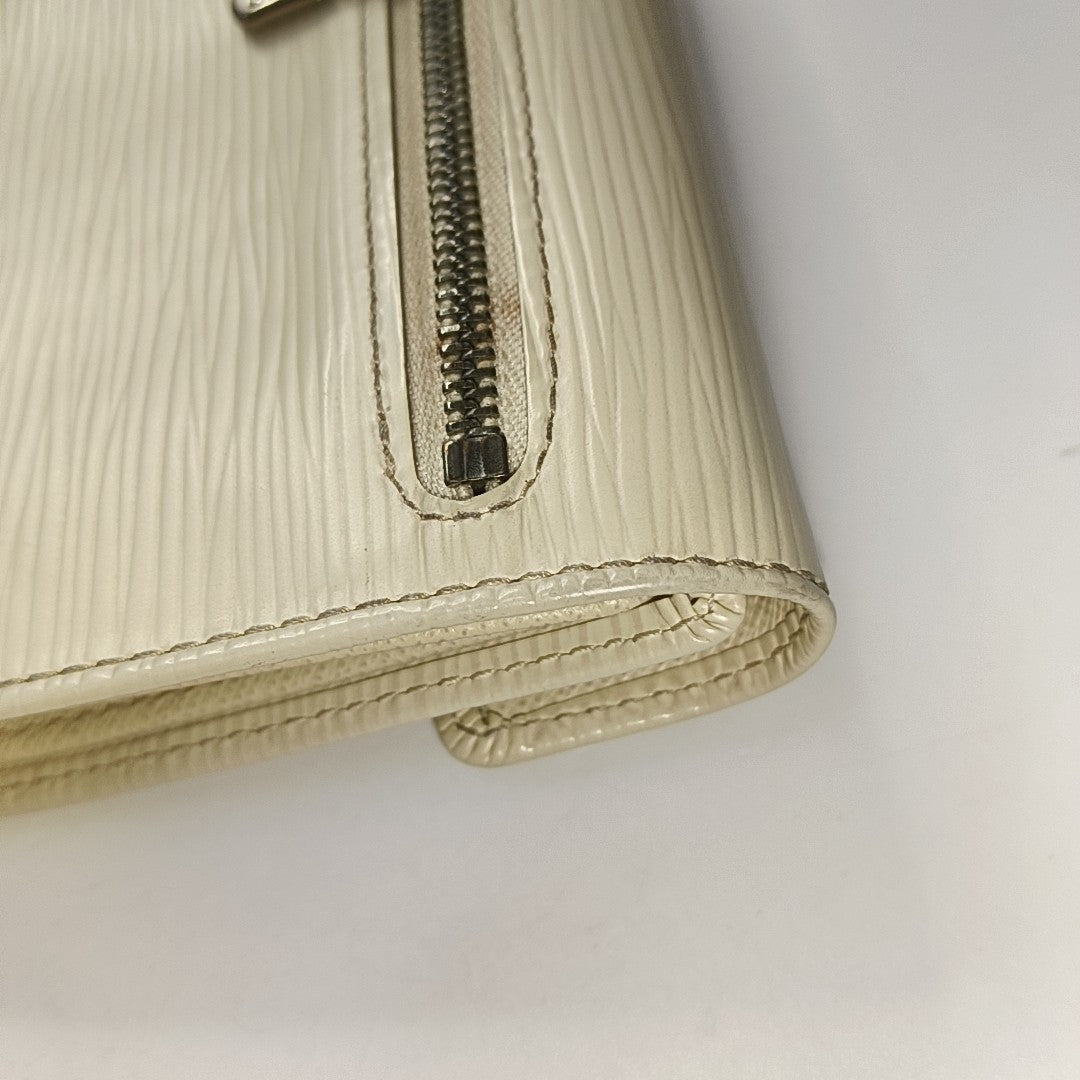 LOUIS VUITTON KOALA 白色EPI牛皮水波纹钱包 Silver Hardware-(SKU)-951270680
