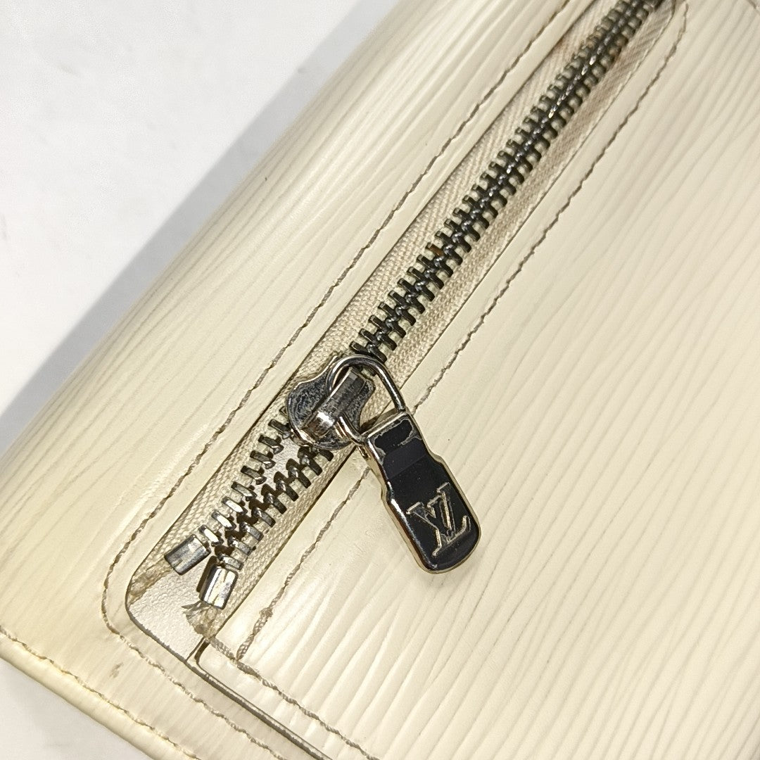 LOUIS VUITTON KOALA 白色EPI牛皮水波纹钱包 Silver Hardware-(SKU)-951270680