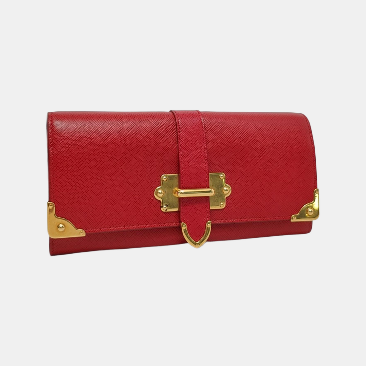 PRADA Cahier mini Red Leather Wallet Sub-bag-(SKU)-951259291