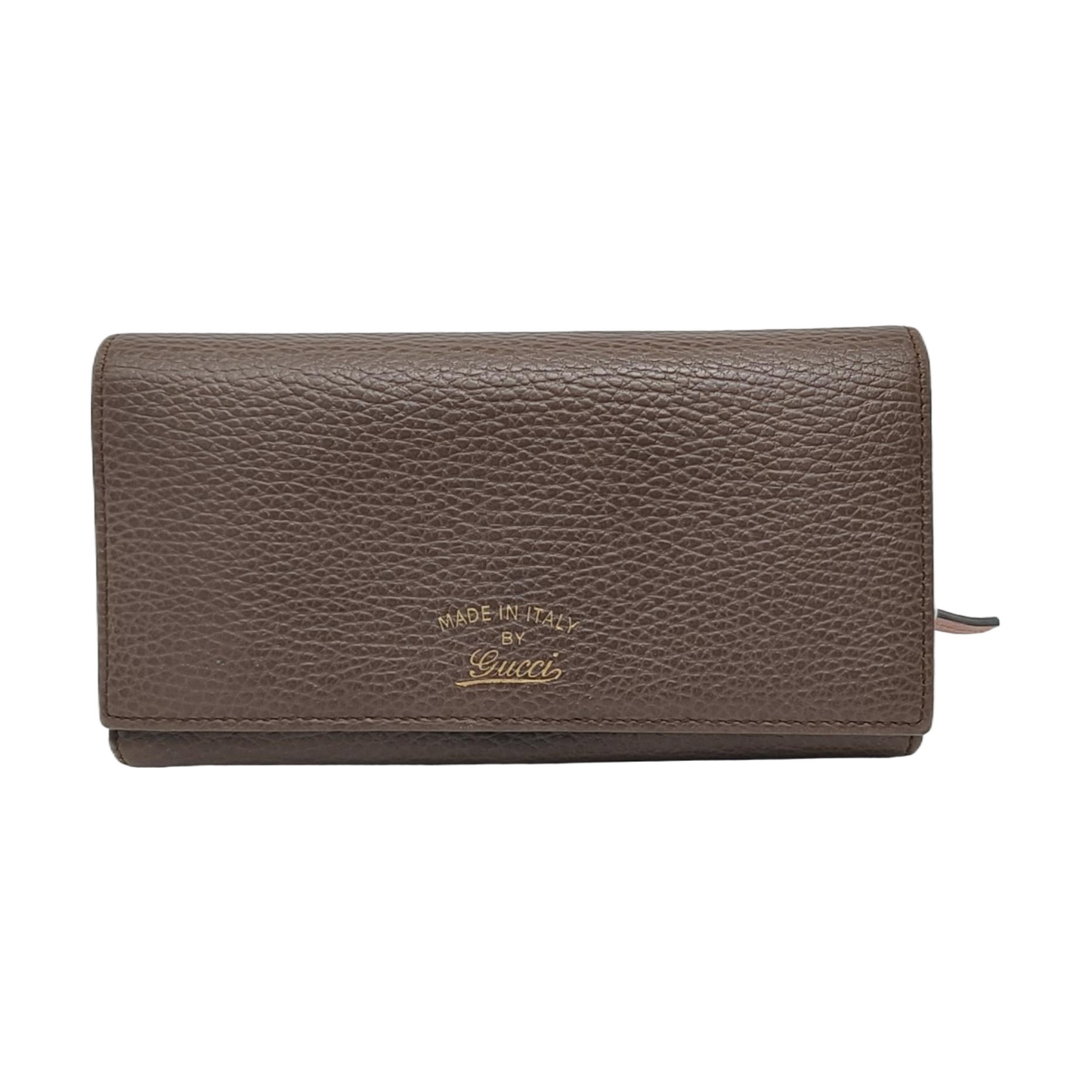 GUCCI Swing Elephant Gray Cowhide Wallet Golden hardware-(SKU)-951312707