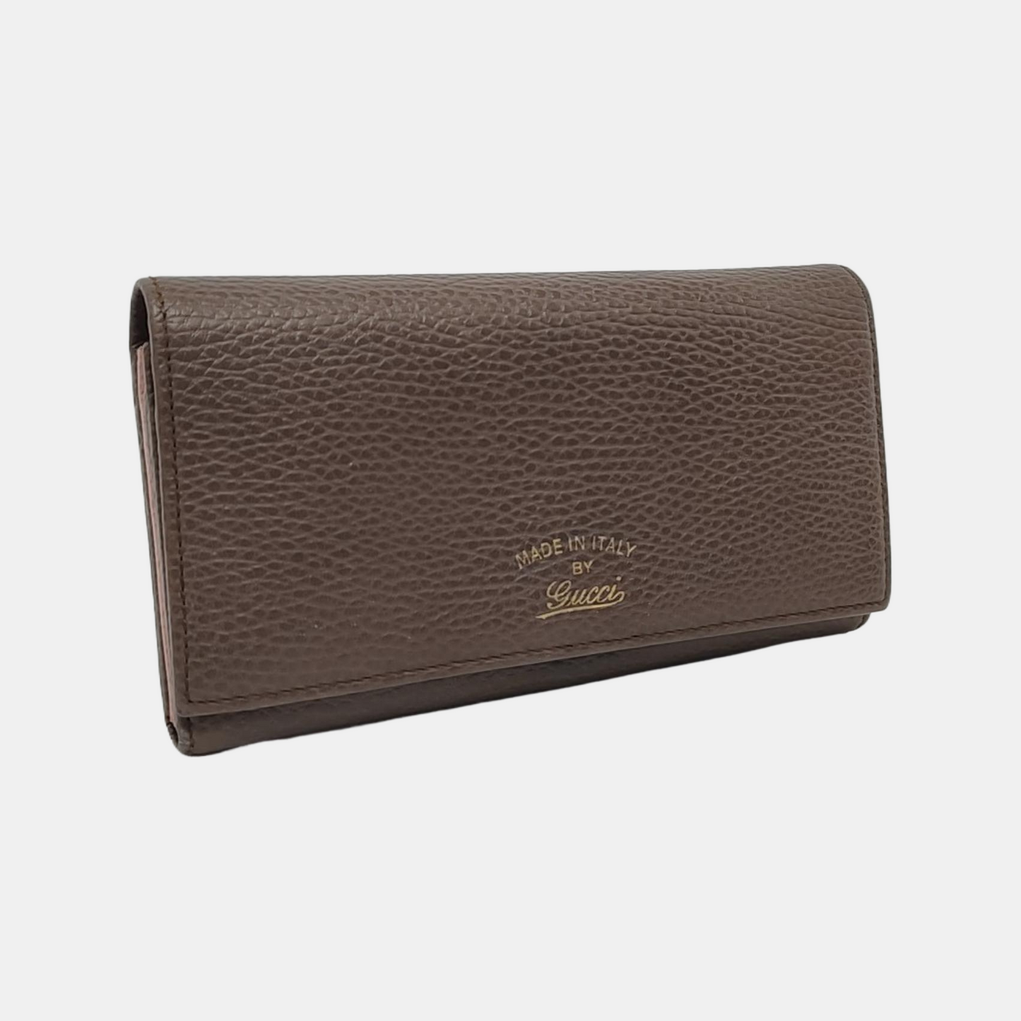 GUCCI Swing Elephant Gray Cowhide Wallet Golden hardware-(SKU)-951312707