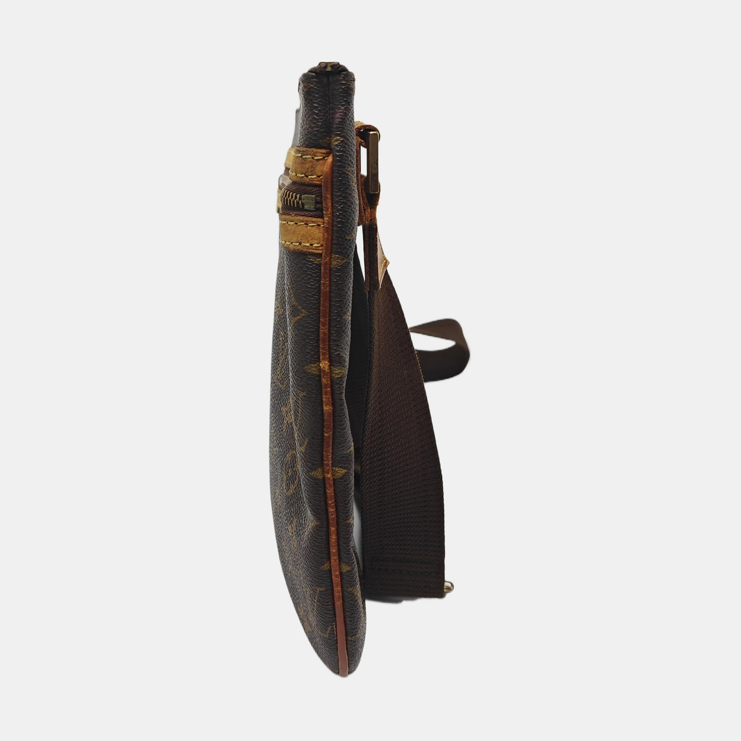 LOUIS VUITTON BOSPHORE Brown Coated Canvas Monogram Single Shoulder Bag Crossbody Golden hardware-(SKU)-950950997