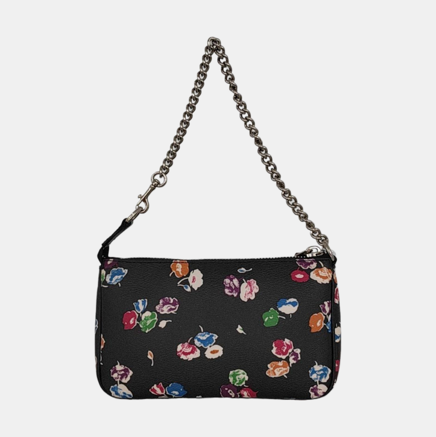 COACH NOLITA Black Coated Canvas Printed Tote Bag Silver Hardware-(SKU)-951332684