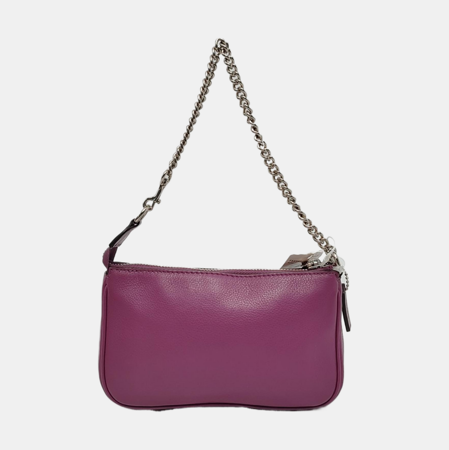 COACH NOLITA Purple Leather Carriage Shoulder Bag Tote Bag Silver Hardware-(SKU)-951333316