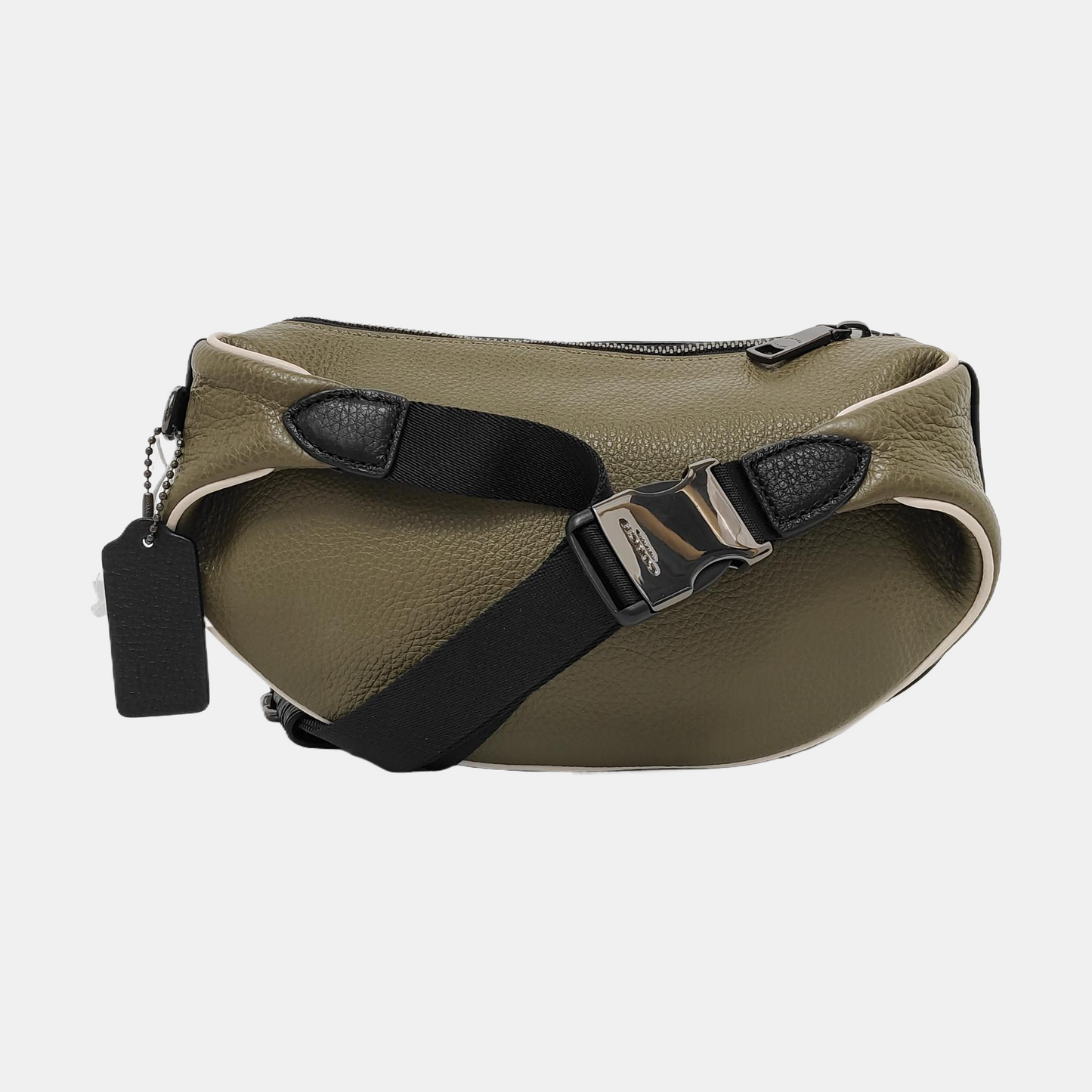 COACH Green Leather Fanny Pack Black hardware-(SKU)-951332811