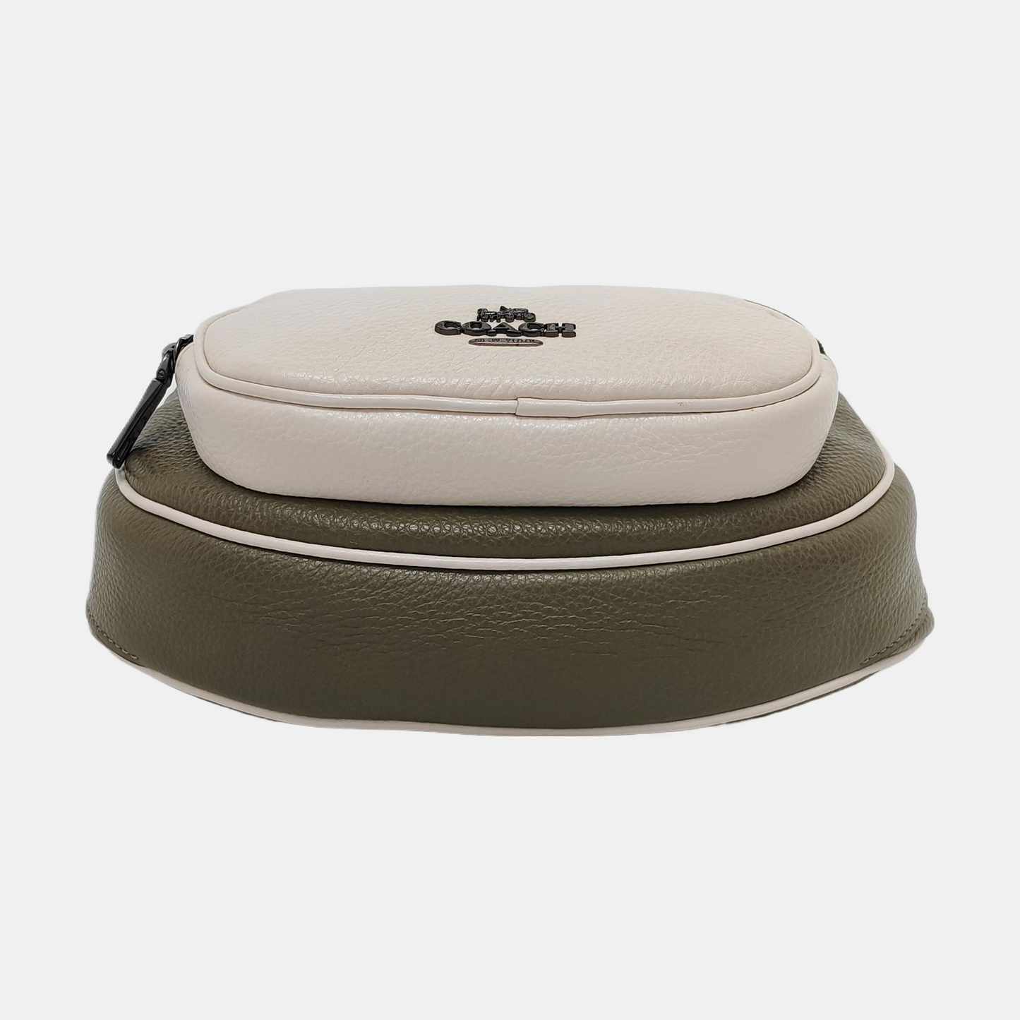 COACH Green Leather Fanny Pack Black hardware-(SKU)-951332811