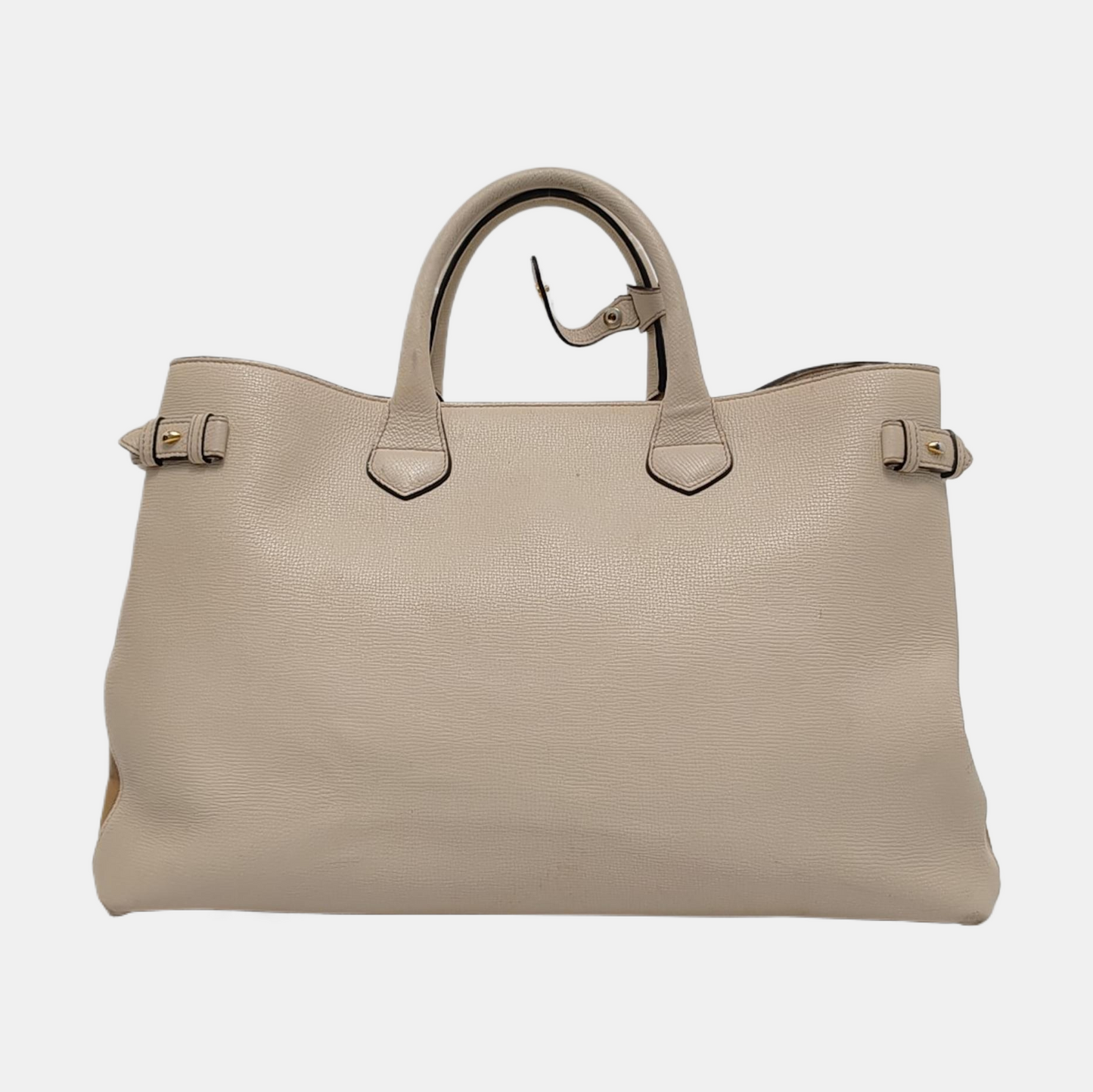 BURBERRY The Banner Large size Beige Cowhide Single Shoulder Bag Crossbody Bag Handbag Golden hardware Removable shoulder strap-(SKU)-951413572