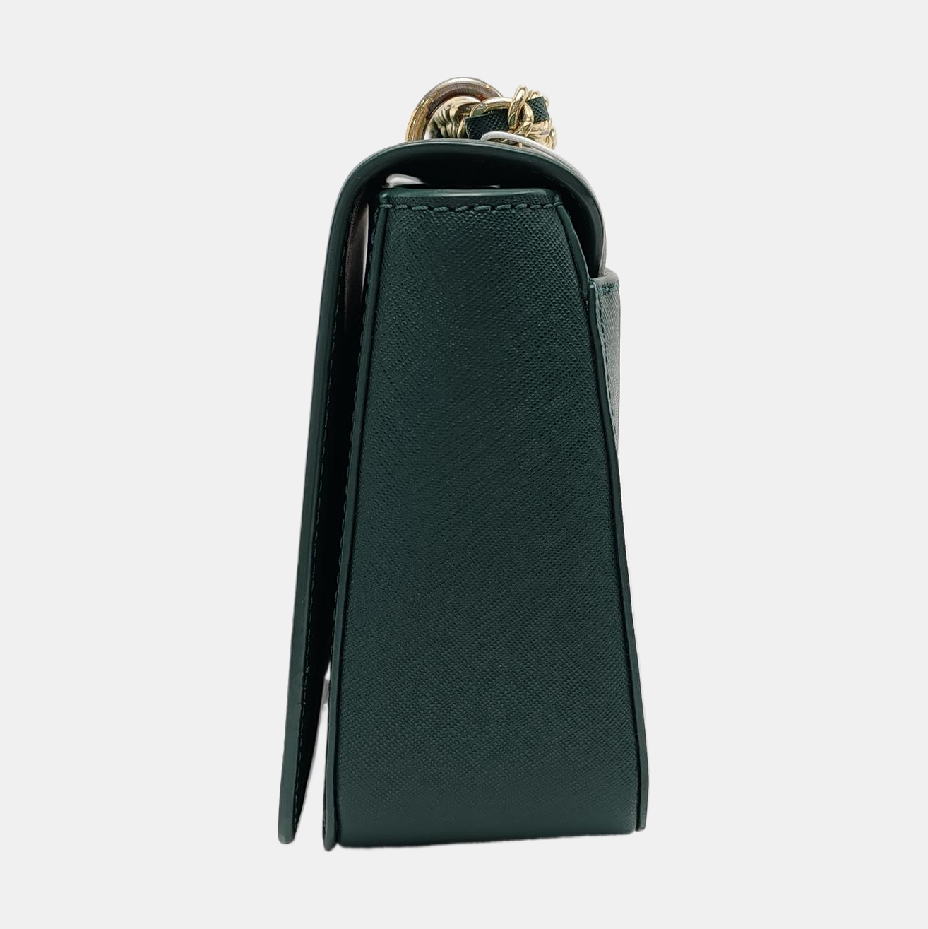 TORY BURCH Robinson Dark Green Cowhide Stamped Crossbody Single Shoulder Bag Golden hardware-(SKU)-951354539