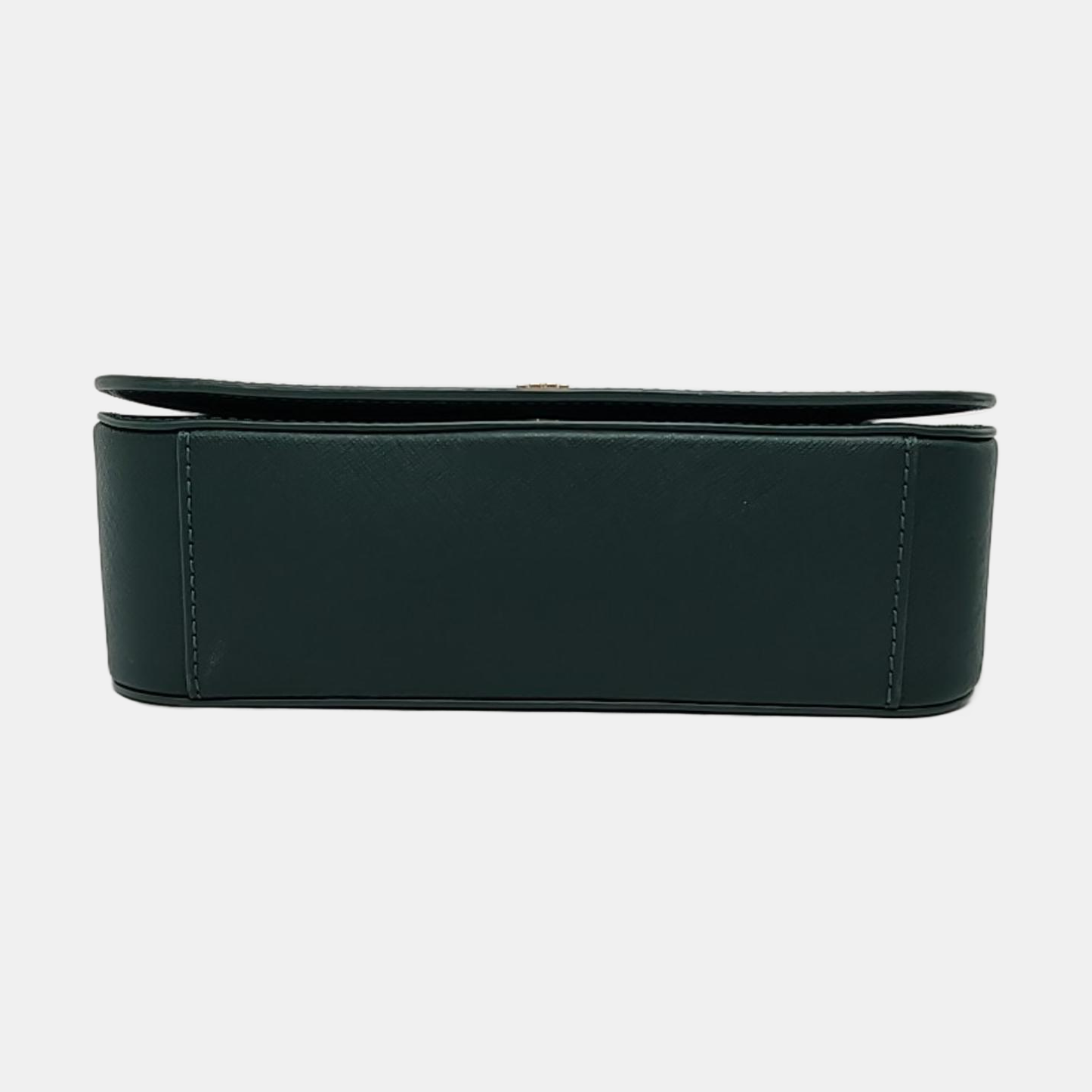 TORY BURCH Robinson Dark Green Cowhide Stamped Crossbody Single Shoulder Bag Golden hardware-(SKU)-951354539