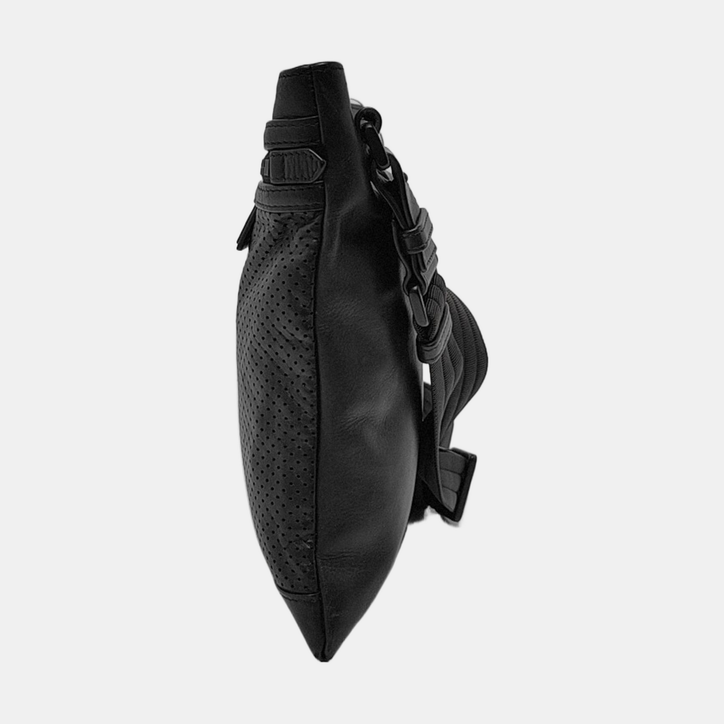 BOTTEGA VENETA Black Leather Embossed Single Shoulder Bag Tote Black hardware-(SKU)-951290647