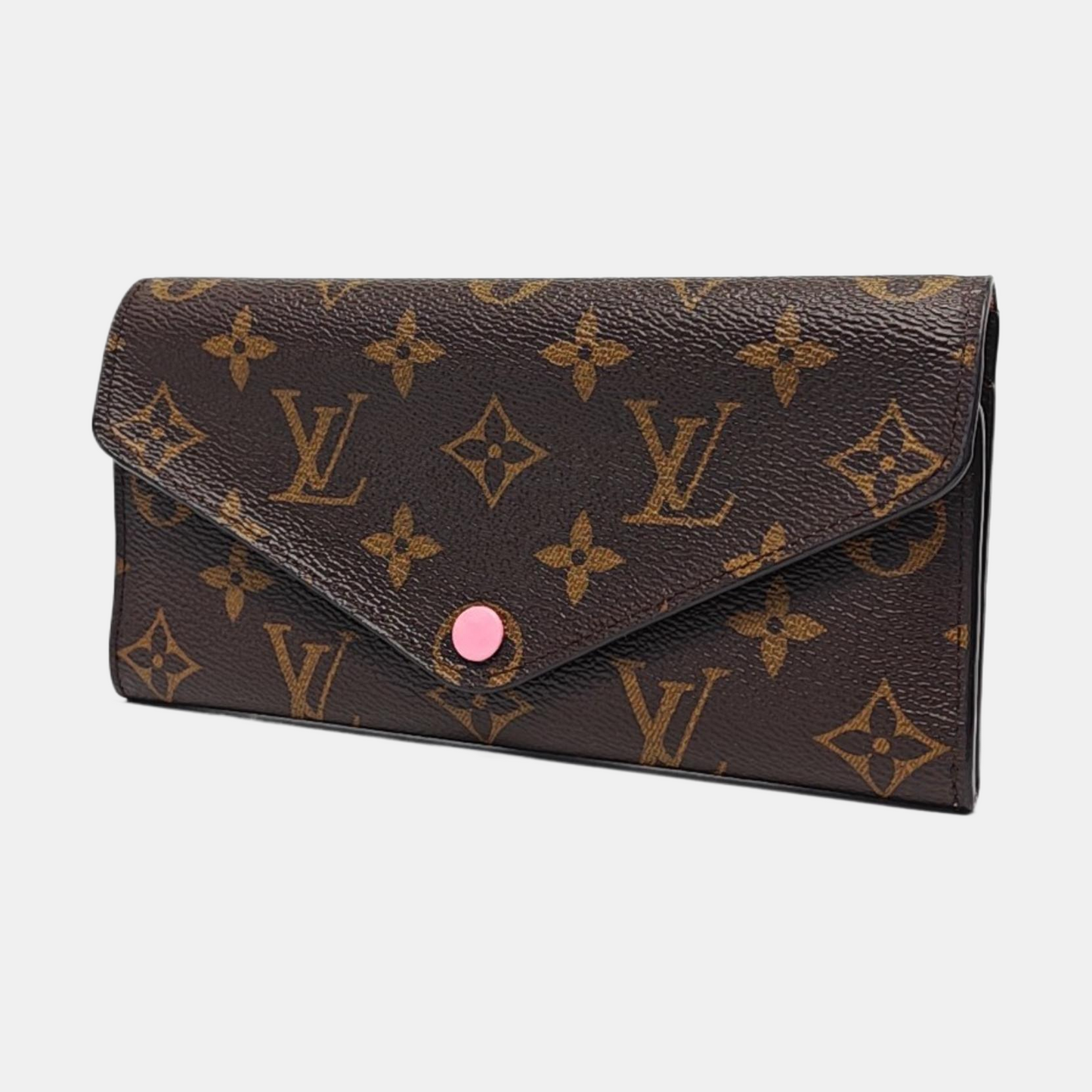 LOUIS VUITTON JOSÉPHINE Brown coated canvas vintage wallet Golden hardware-(SKU)-951380738