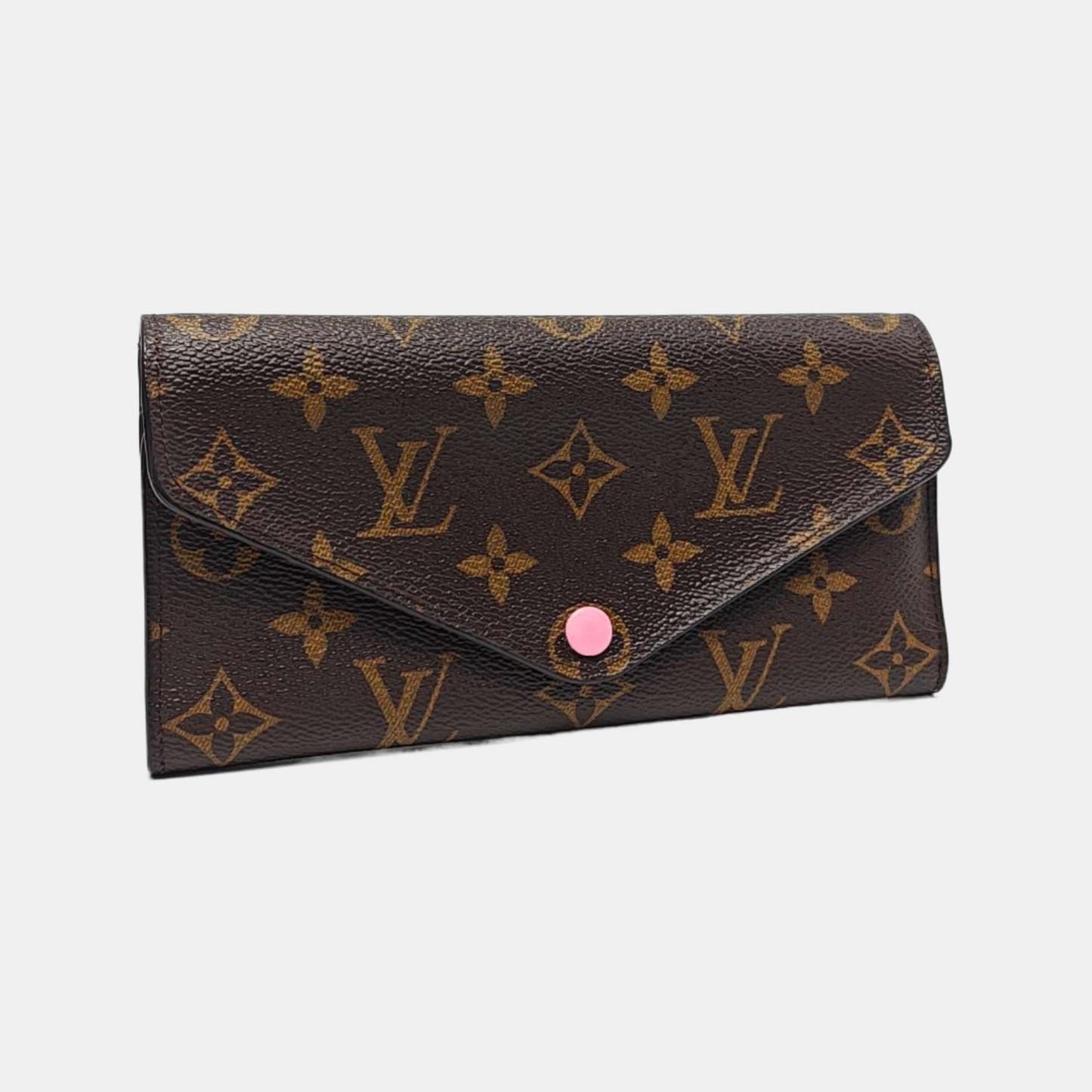 LOUIS VUITTON JOSÉPHINE Brown coated canvas vintage wallet Golden hardware-(SKU)-951380738