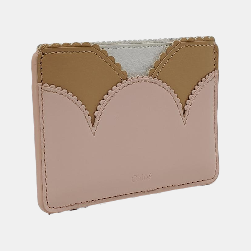 Chloé Pink Cowhide Quilted Card Case-(SKU)-951414121