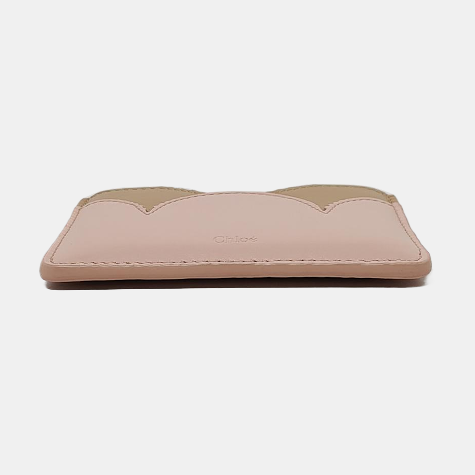 Chloé Pink Cowhide Quilted Card Case-(SKU)-951414121