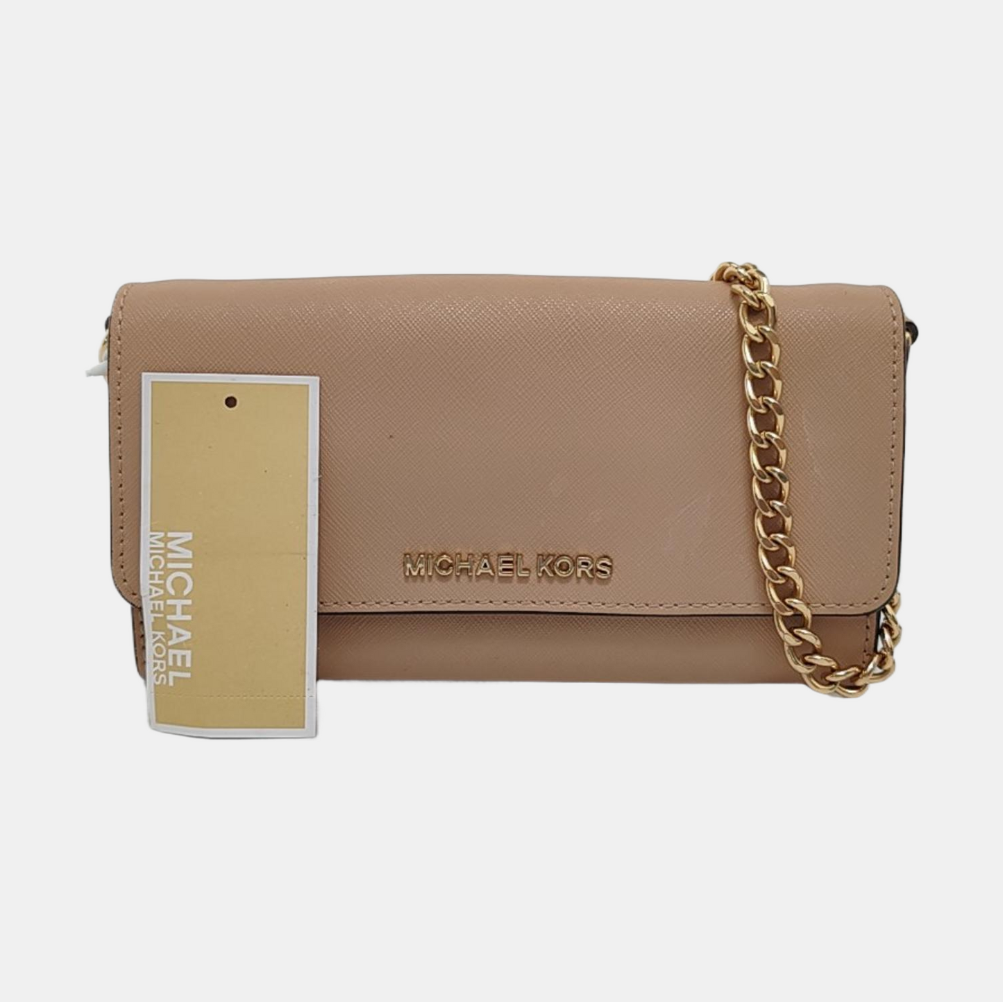 MICHAEL KORS Pink Leather Single Shoulder Bag, Crossbody Golden hardware Removable shoulder strap-(SKU)-951851084